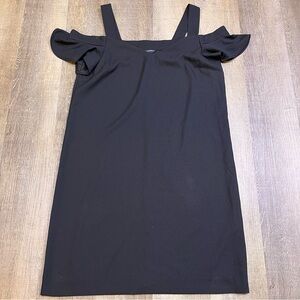 Banana Republic Off-Shoulder Black Mini Dress